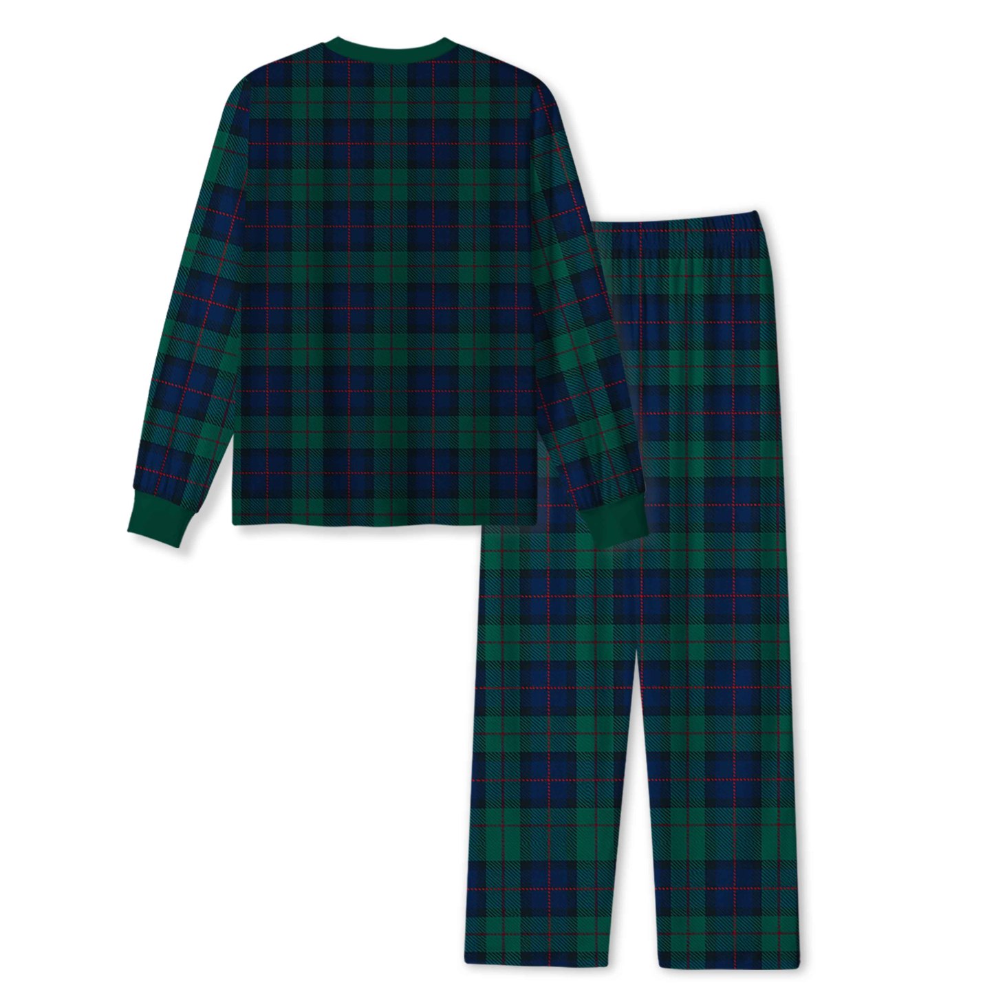 Classic Green Plaid All-Over Print Family Matching Pajama Sets