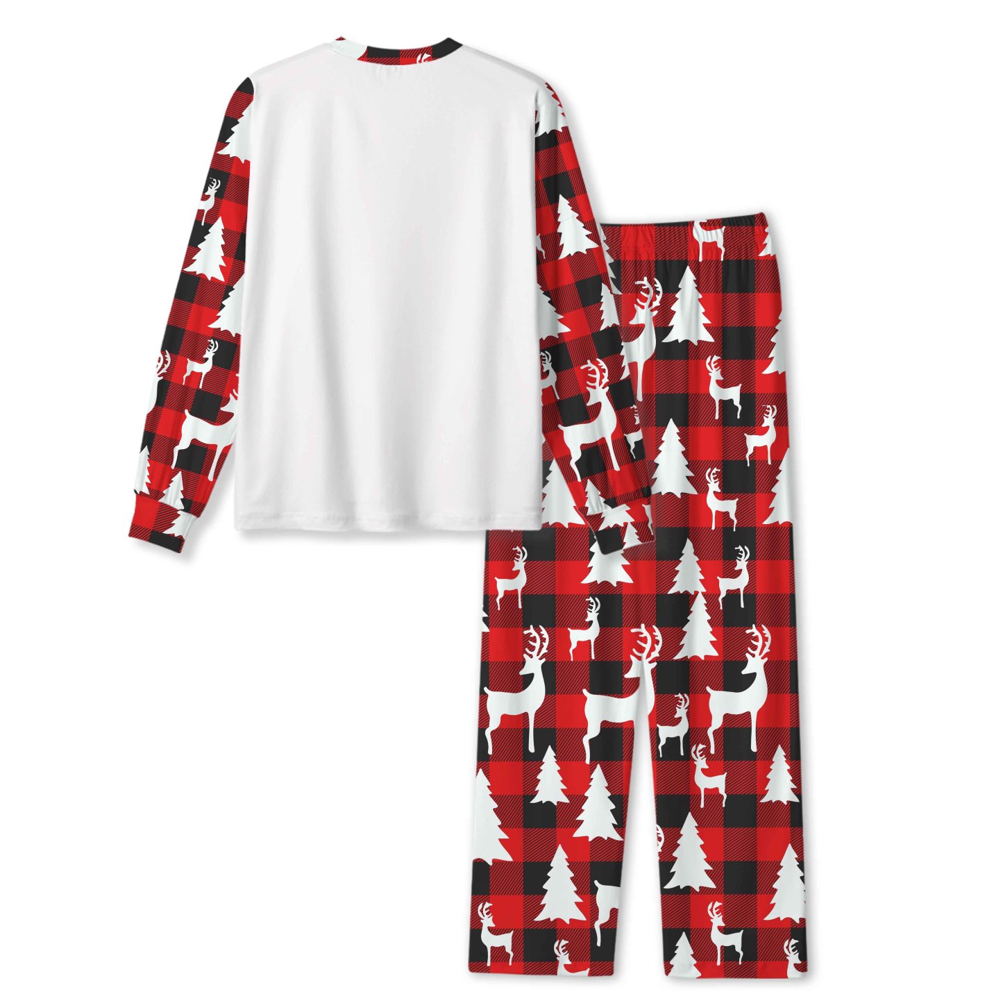 Buffalo Check Christmas Tree All-Over Print Family Matching Pajama Sets