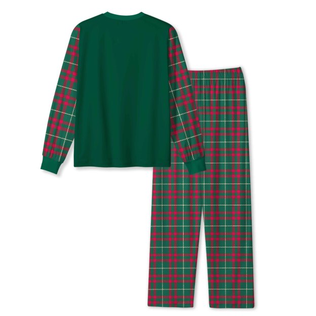 Plaid & Pine Green All-Over Print Family Matching Pajama Sets