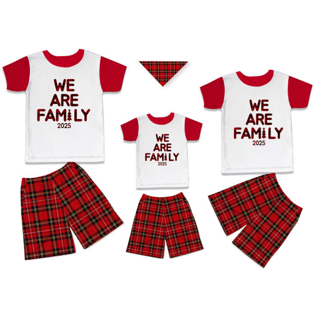 We Are Family 2025 All-Over Print Short Family Matching Pajama Sets