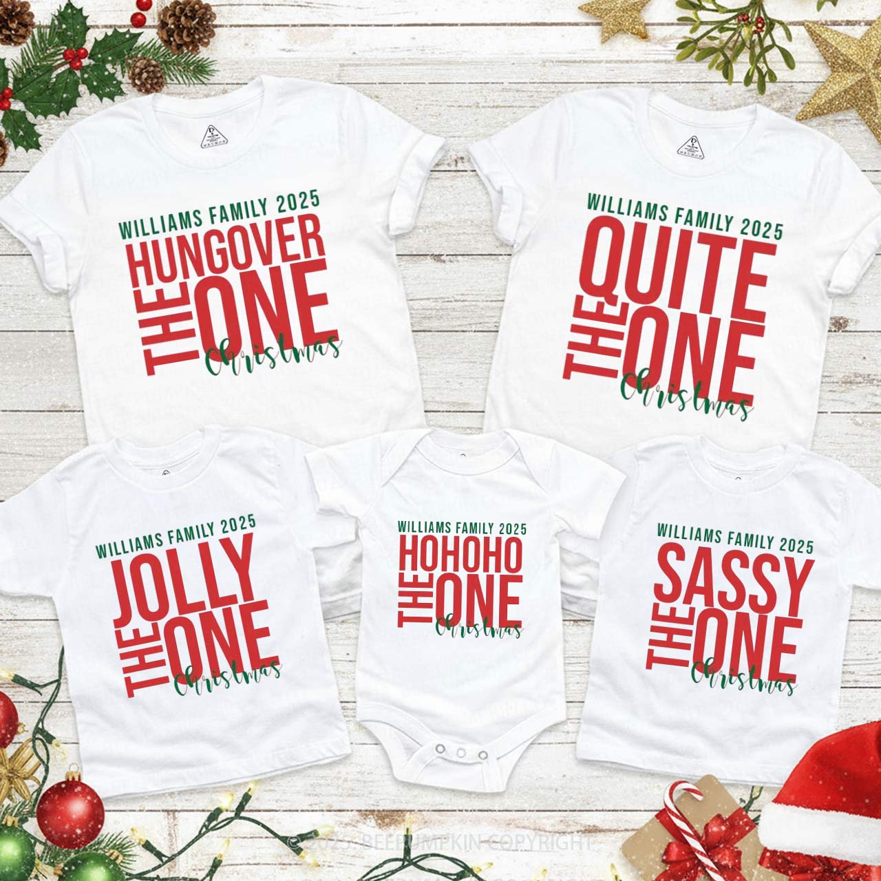 Personalized Fun Tags Family Matching T-Shirts Beepumpkin