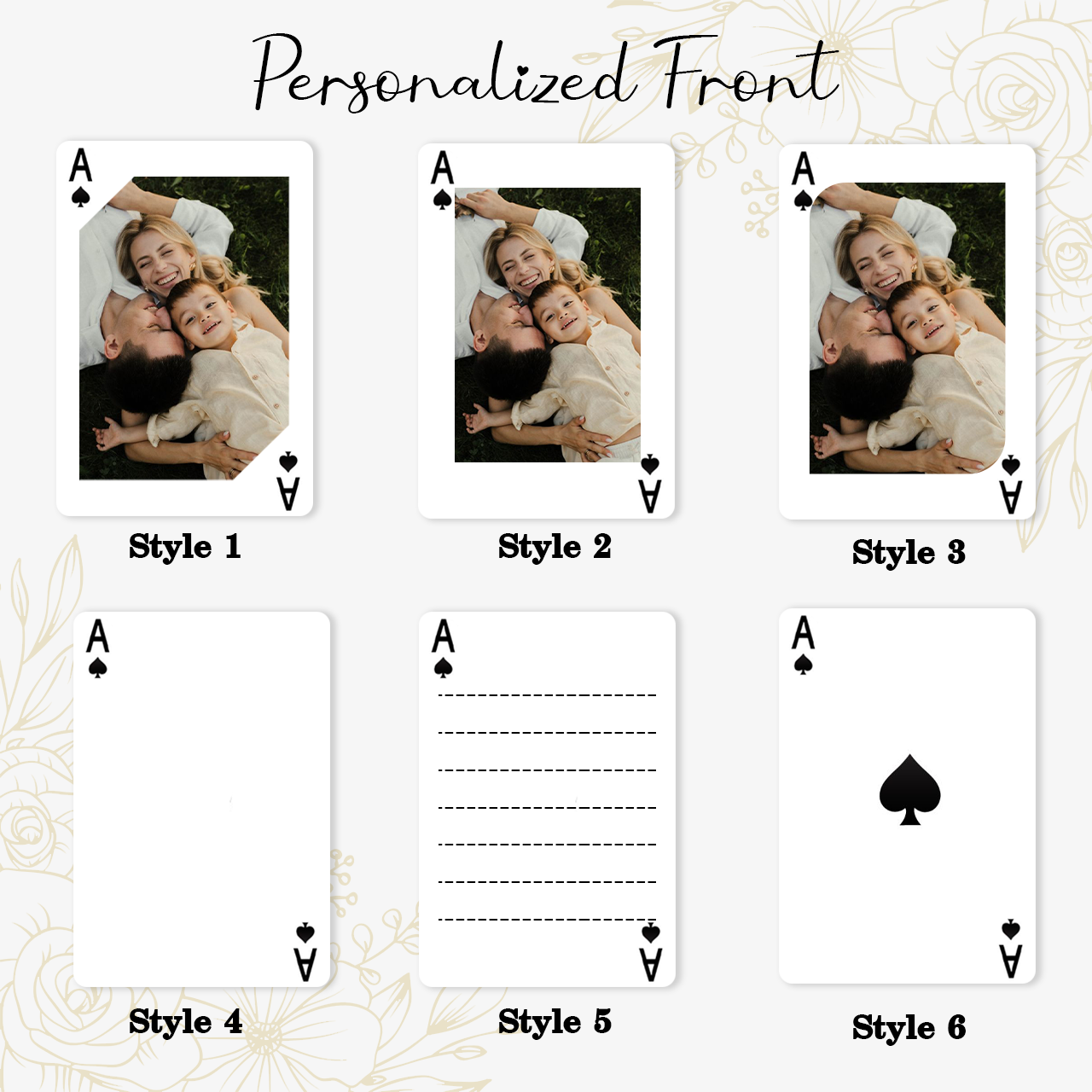 Personalized Photo Playing Cards Beepumpkin