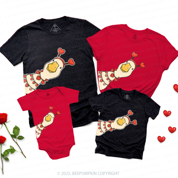 Valentine Goose Family Shirt