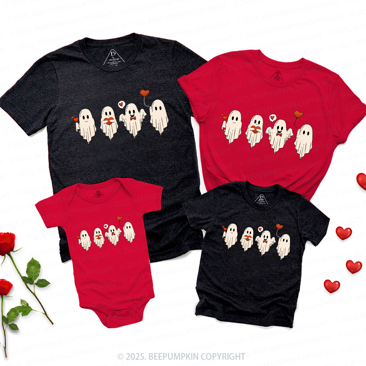 Valentines Ghost Family Shirt
