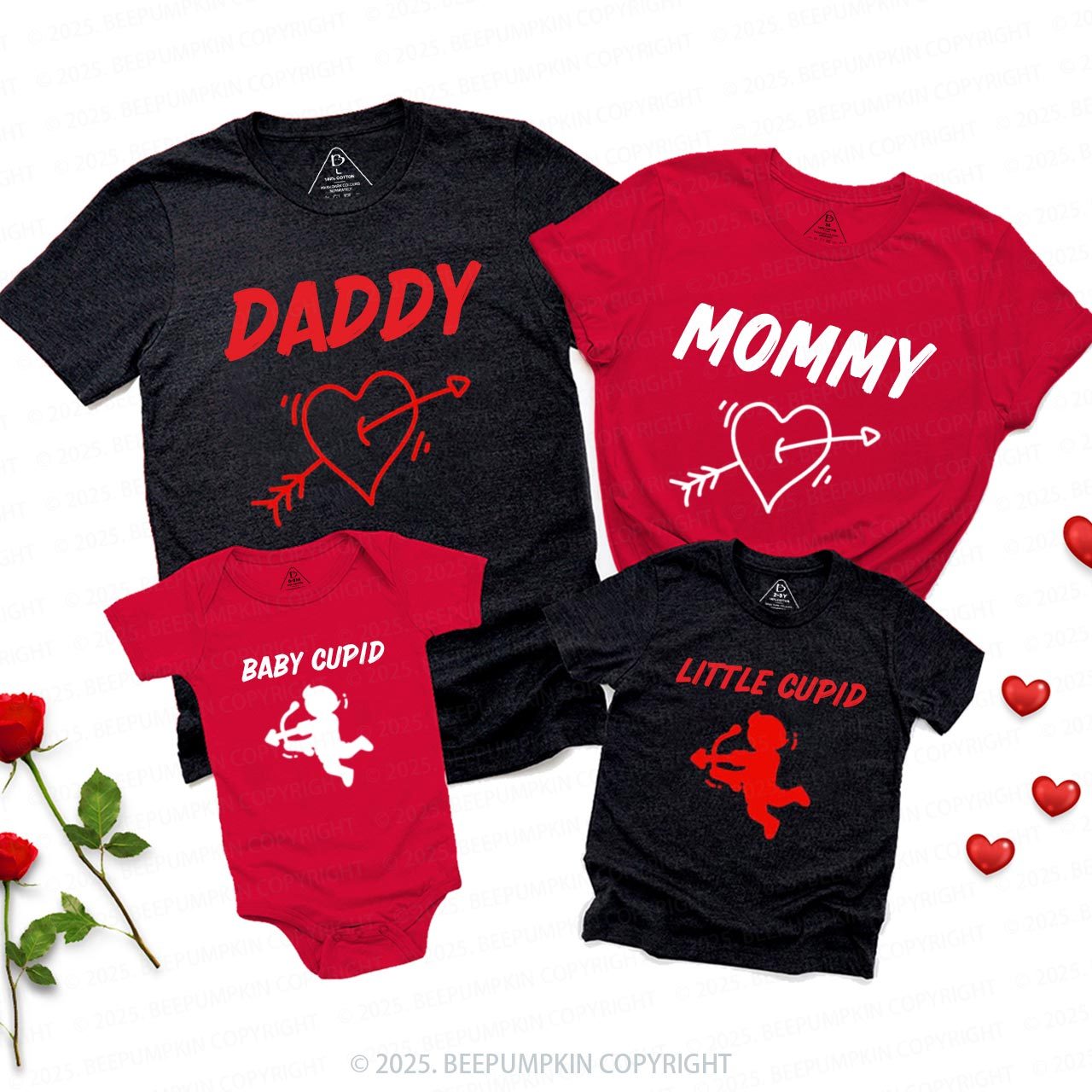 Personalized Little Cupids Crew Valentine's Day Family Shirt