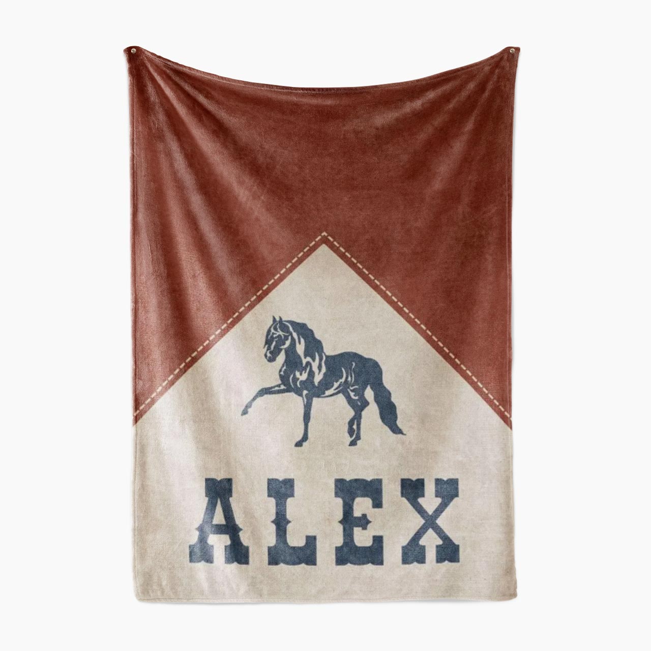 Personalized Western Charm Fleece Blanket