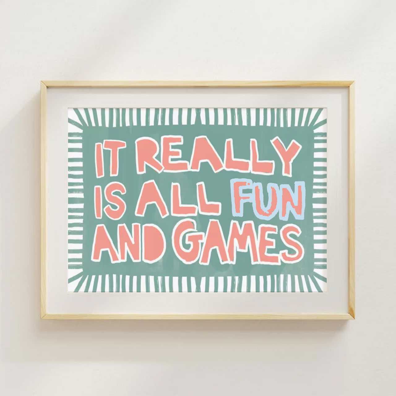 Fun & Games Digital Nursery Wall Art