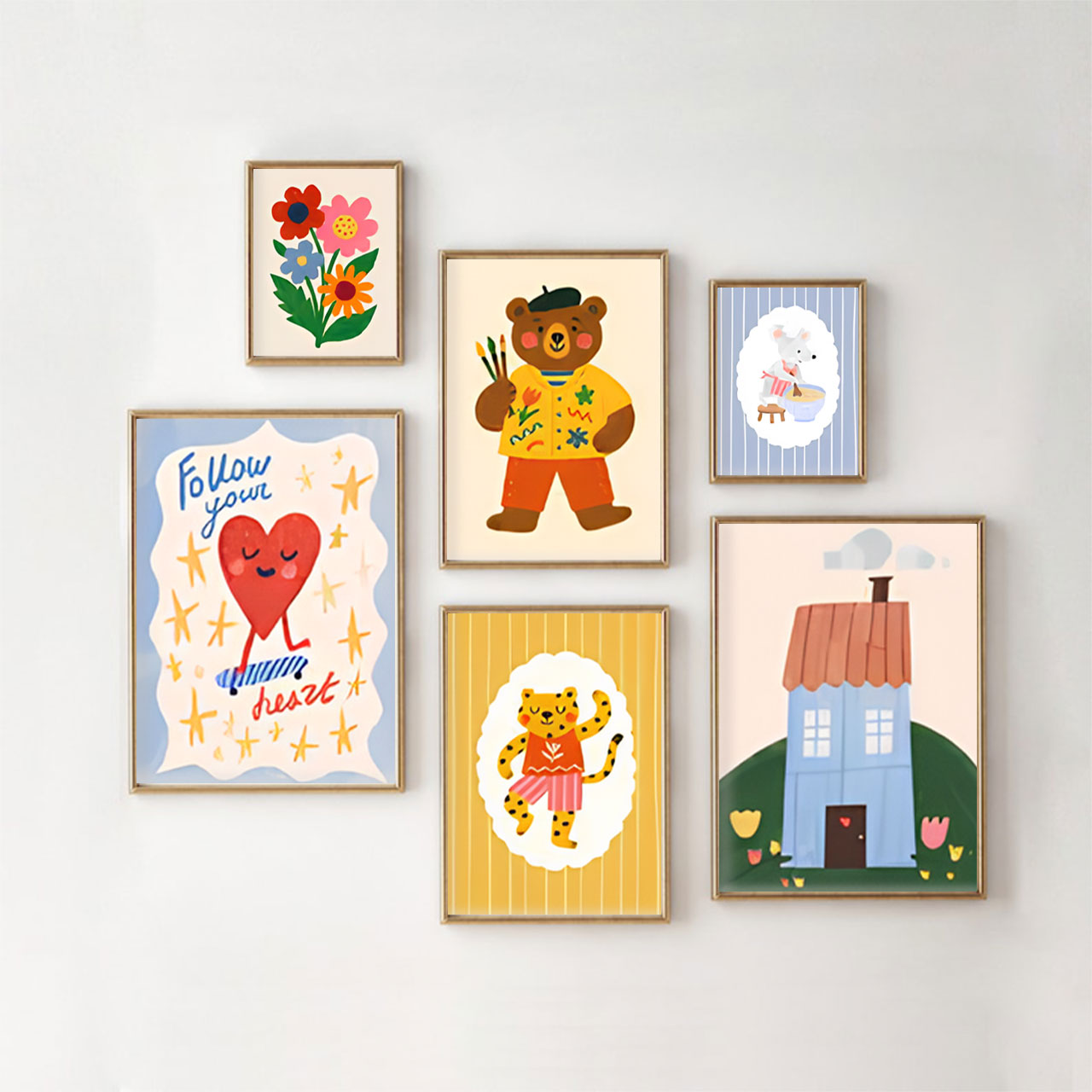 Modern Kid's Room Digital Nursery Wall Art