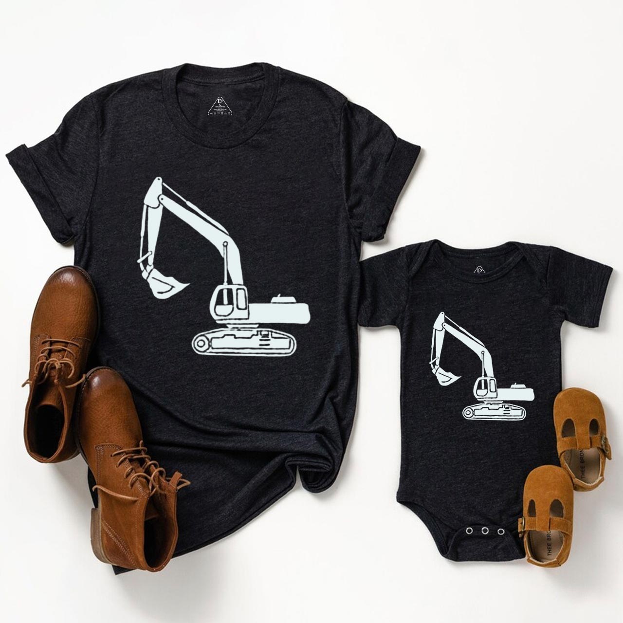 Excavator Du Dad&Me Matching Shirts