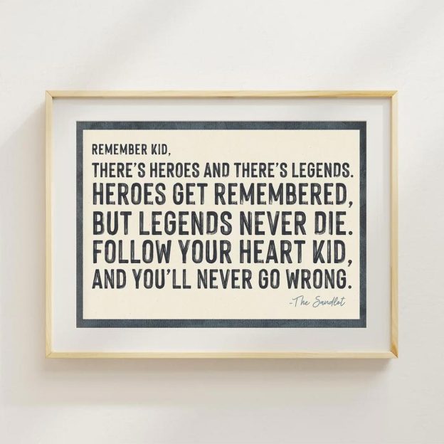 Set Of 6 Retro Ballpark Digital Nursery Wall Art