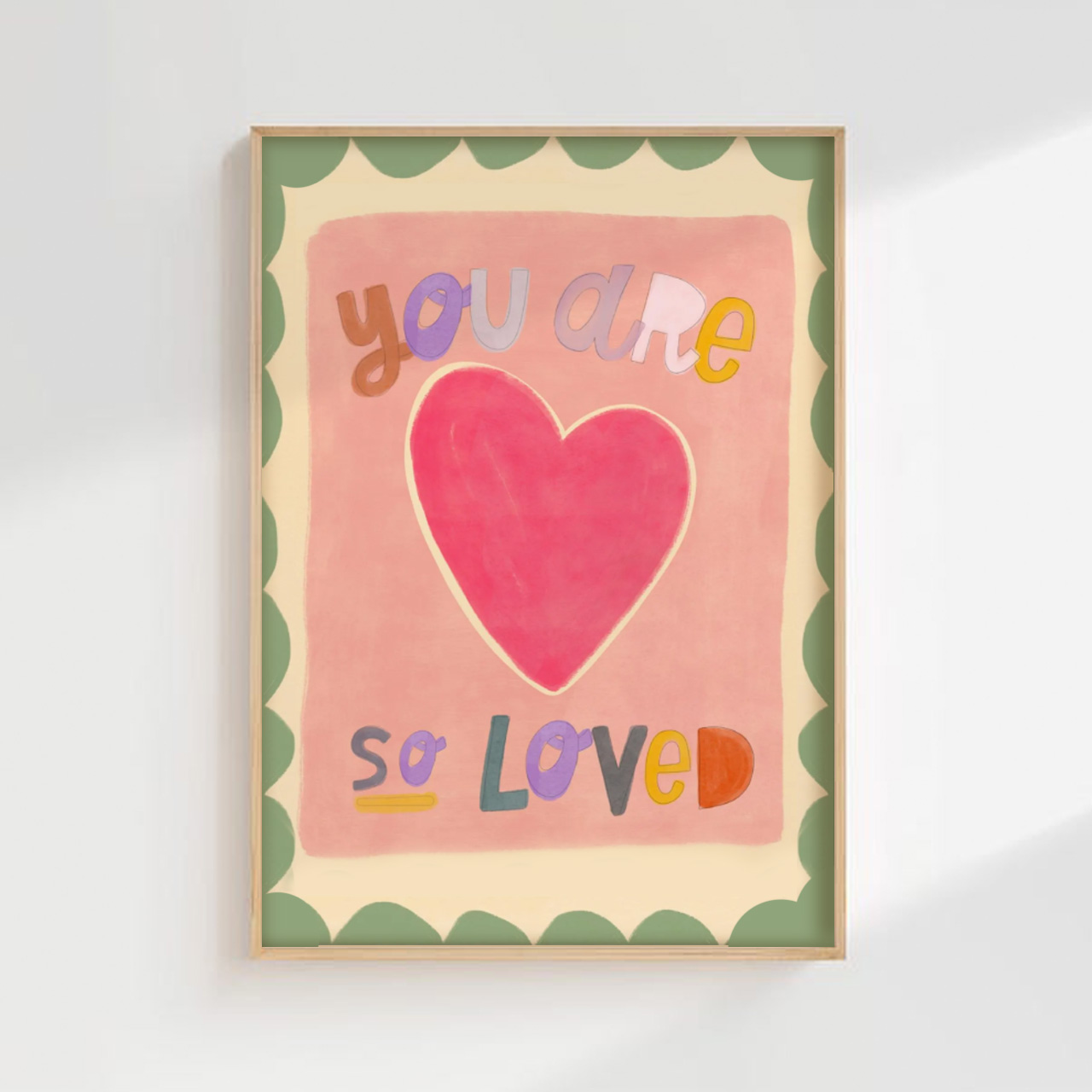 You Are So Loved Digital Nursery Wall Art
