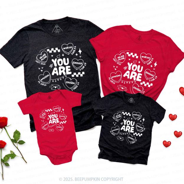 You Are Loved Valentine's Day Family Shirt