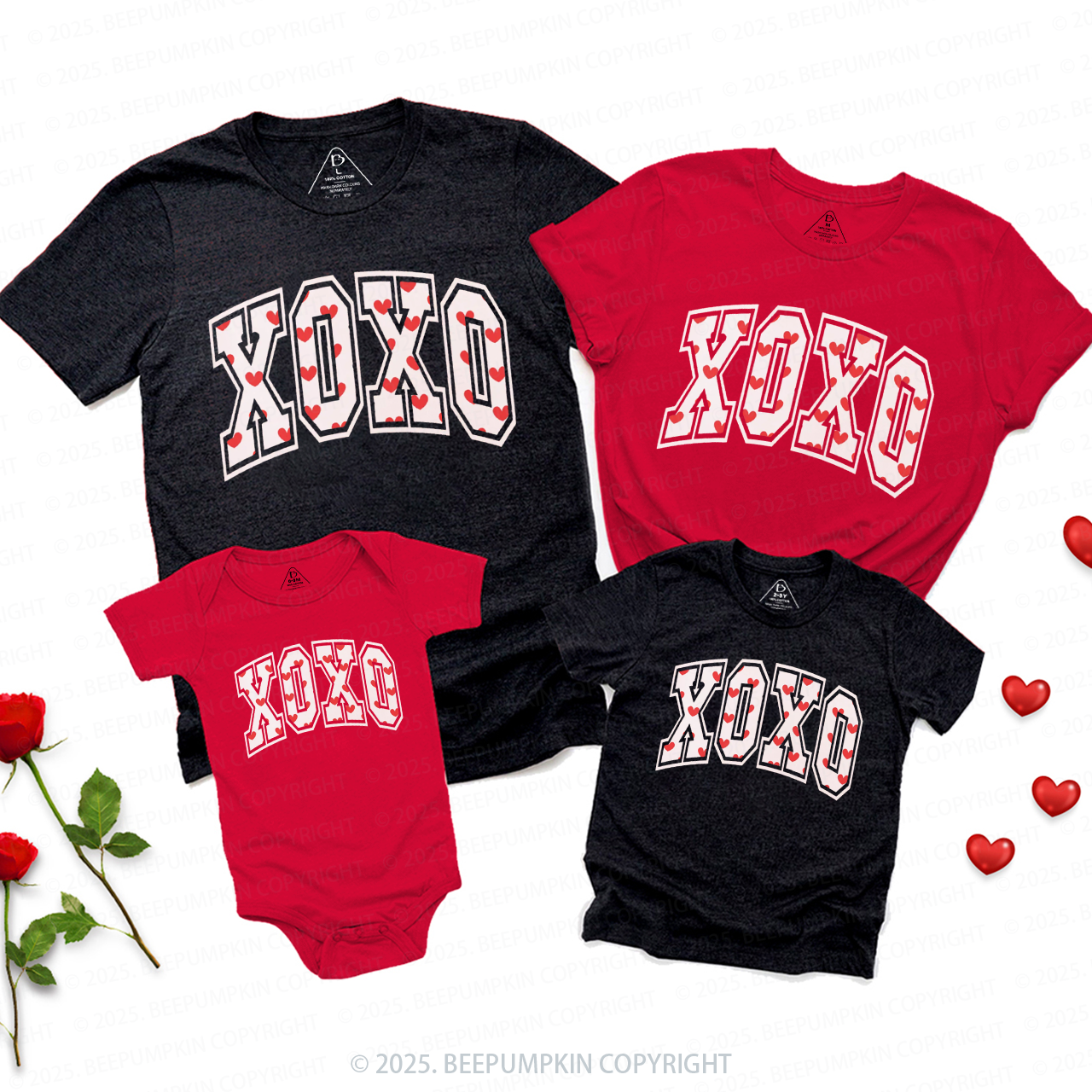 All You Need Is XOXO Valentine's Day Family Shirt