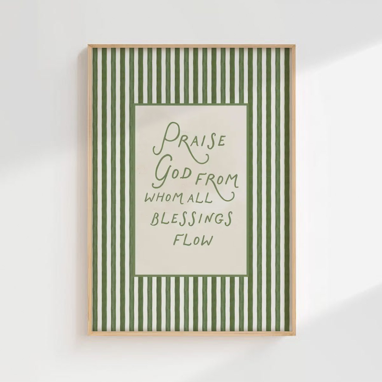 Praise God From Whom All Blessings Flow Digital Nursery Wall Art
