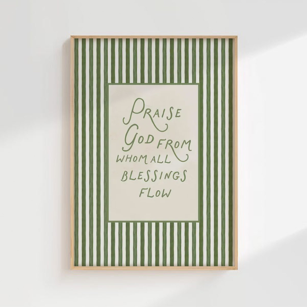 Praise God From Whom All Blessings Flow Digital Nursery Wall Art