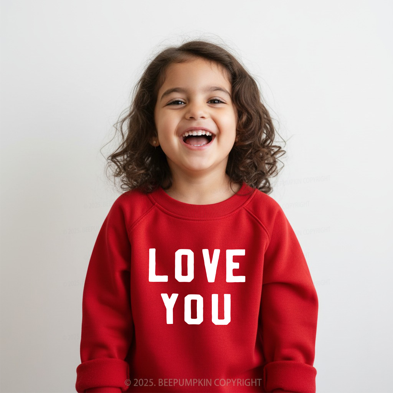 Love You Valentine Kids Sweatshirt