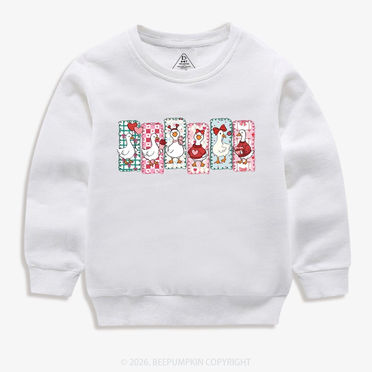 Just a Love Goose Valentine's Day Kid's Sweatshirt