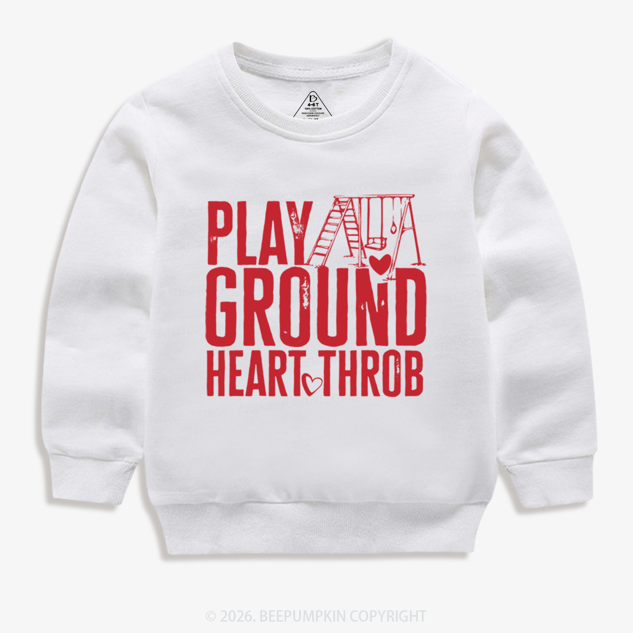 Playground Heartthrob Valentine's Day Kid's Sweatshirt