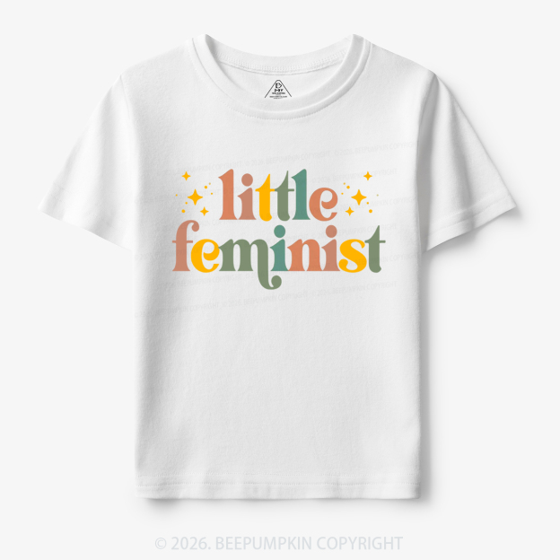  Vintage Little Feminist Toddler&Kid's Tees Beepumpkin