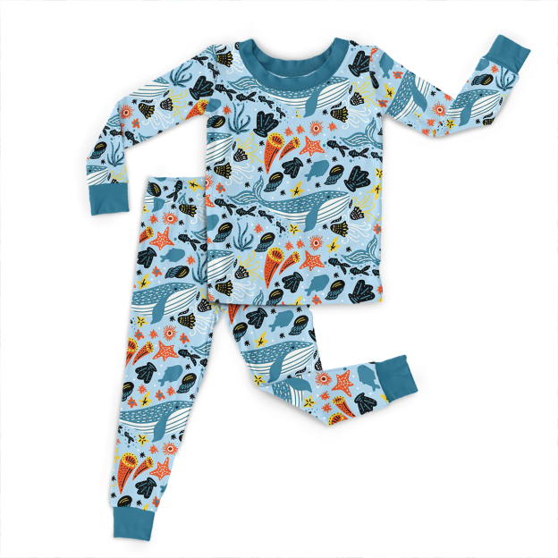 Coral Reef Dreams Two-Piece Pajama Set For Kids