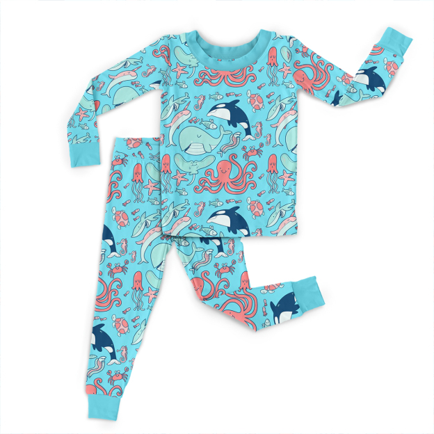 Sea Adventure Two-Piece Pajama Set For Kids