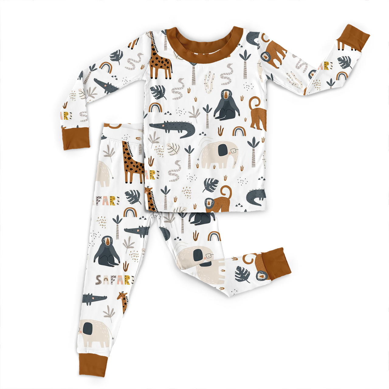 Safari Dreams Two-Piece Pajama Set For Kids