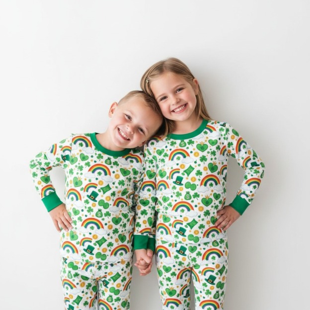 Lucky Daydreams Two-Piece Pajama Set For Kids