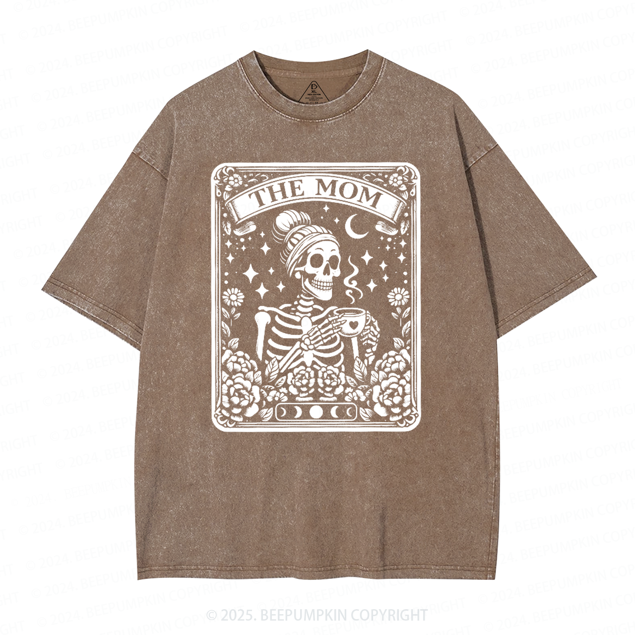 The Mom Tarot Card Mama Washed T-Shirts