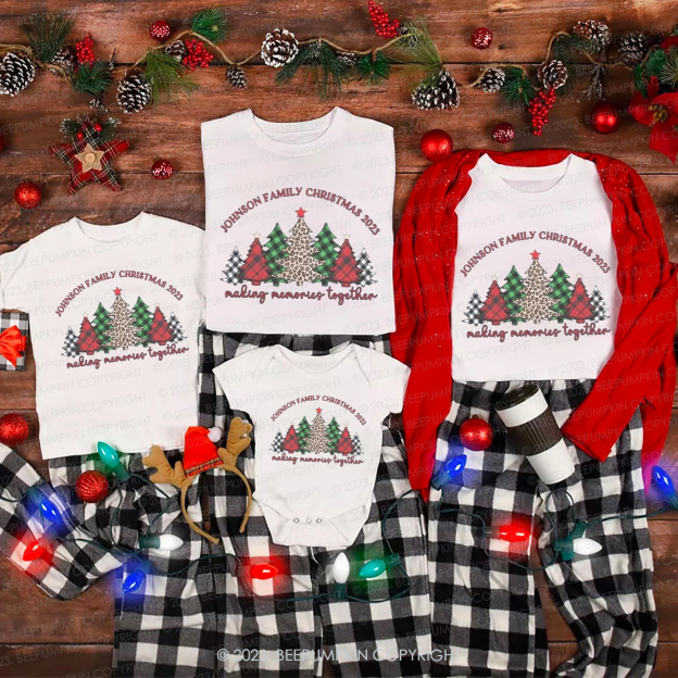 Personalized Family Christmas  Make MemoriesSquad Family Matching Tees Beepumpkin
