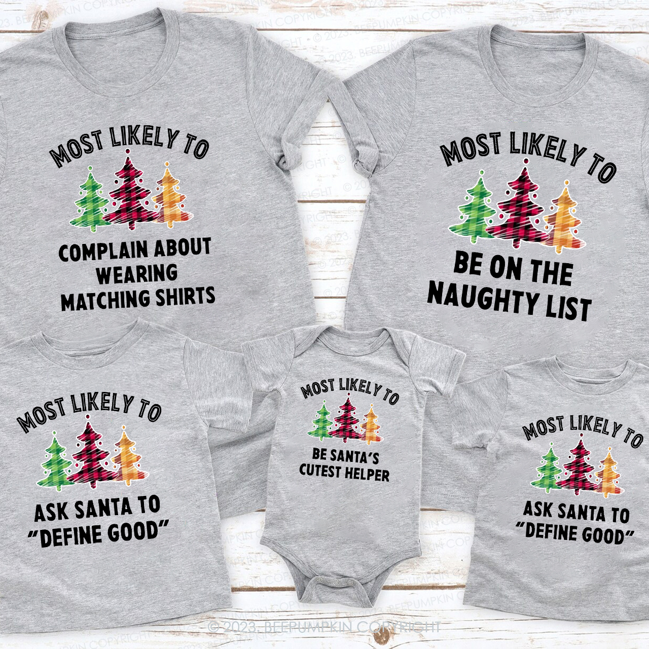 Family Christmas Most Likely To Group Shirts