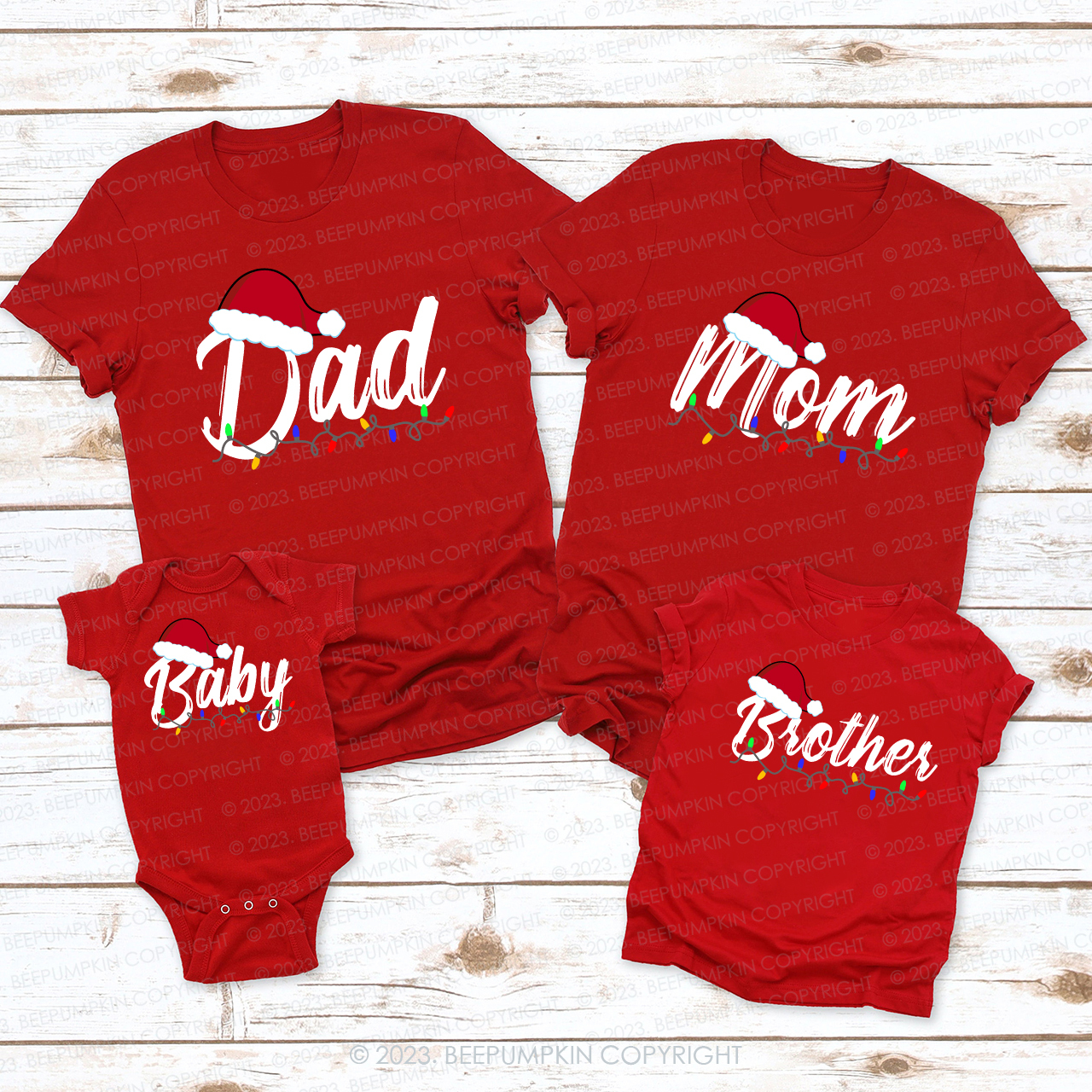 Personalized Santa Claus Reunion Family Shirts