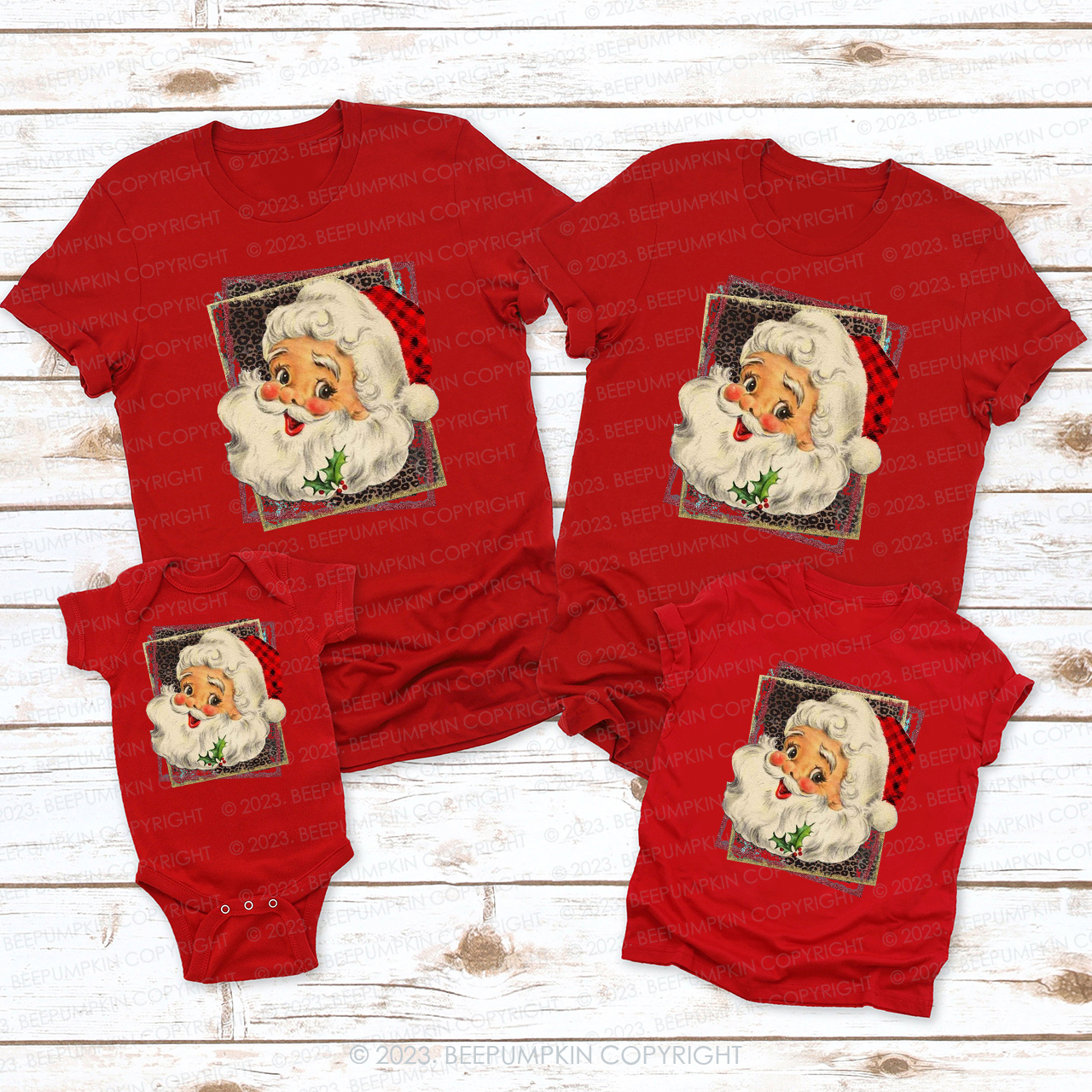 Retro Christmas Old Fashioned Santa Claus Shirts