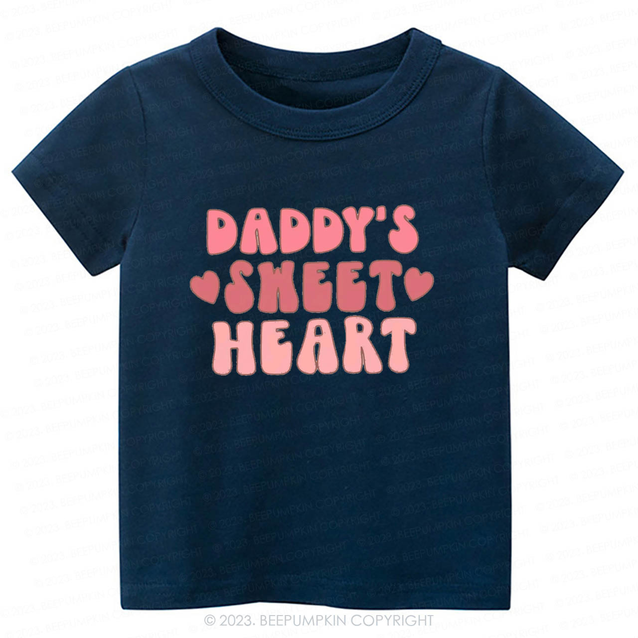 Daddy's Sweet Heart Natural -Toddler Tees