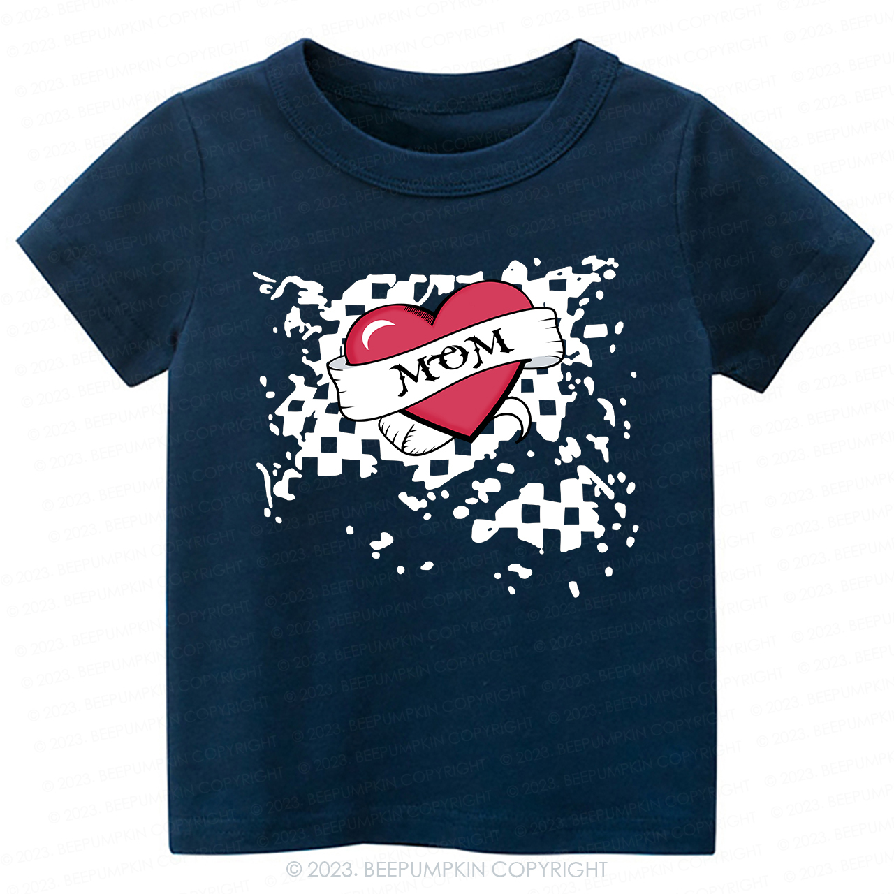 Mom Heart Trucker Tees For Toddler&Kids Valentines Day