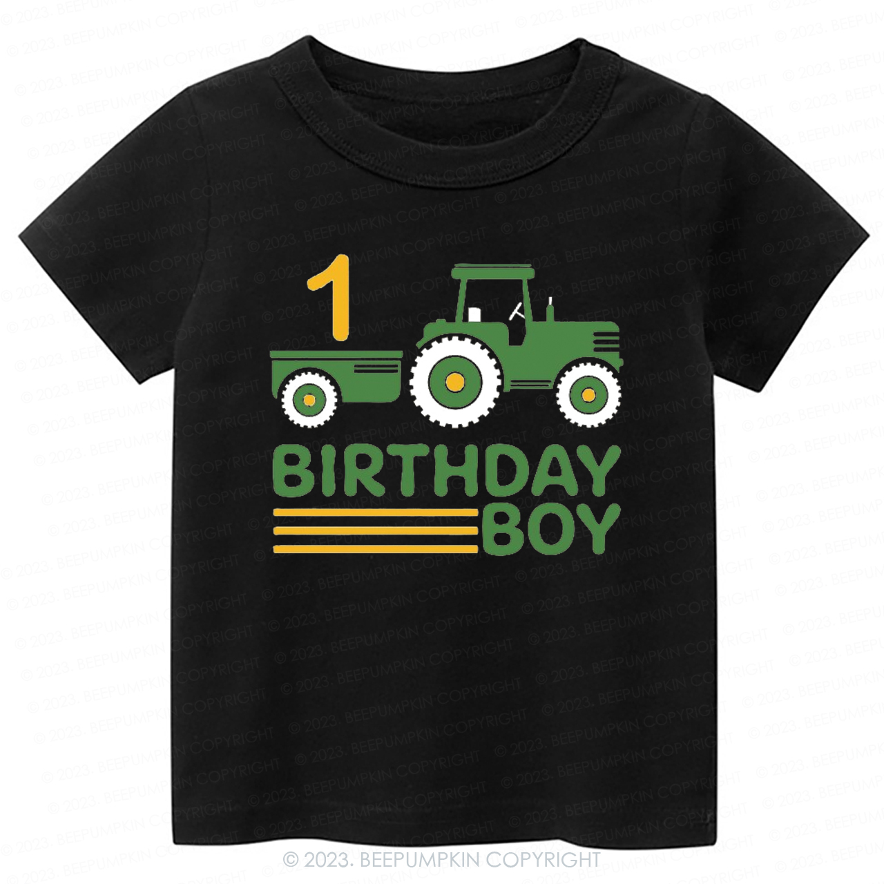 Boy Birthday Tractor -Toddler Tees