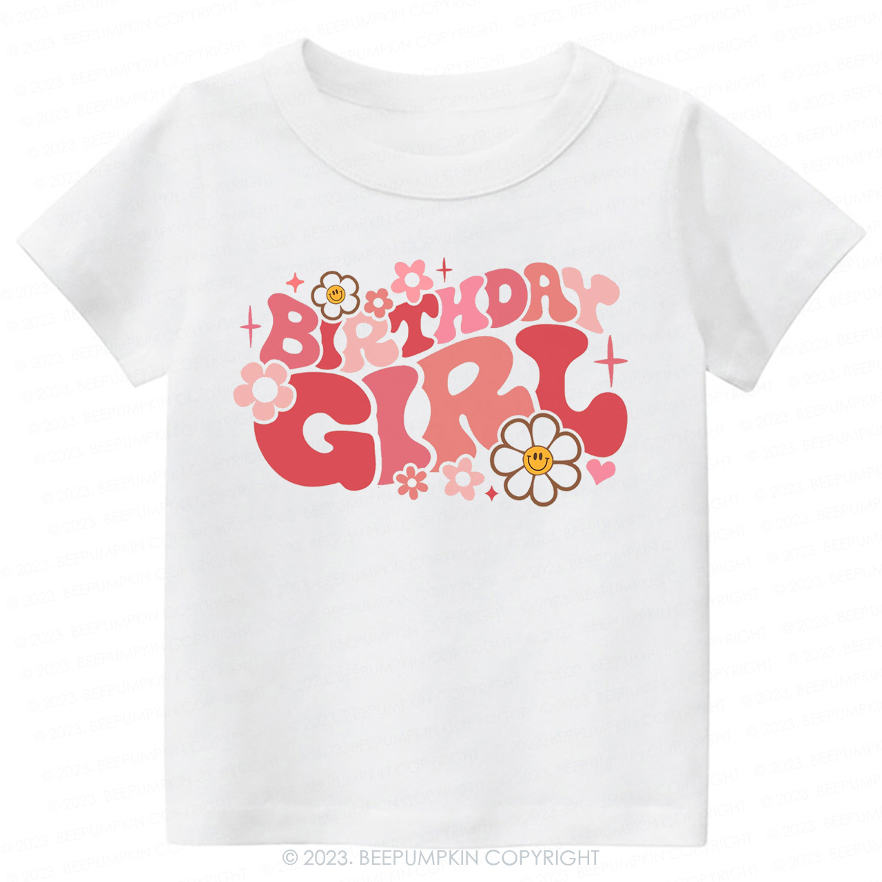 Pink Retro Birthday -Toddler Tees