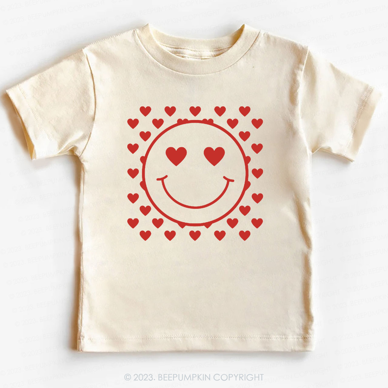 Love Smile Face Valentines Day Kids Tees