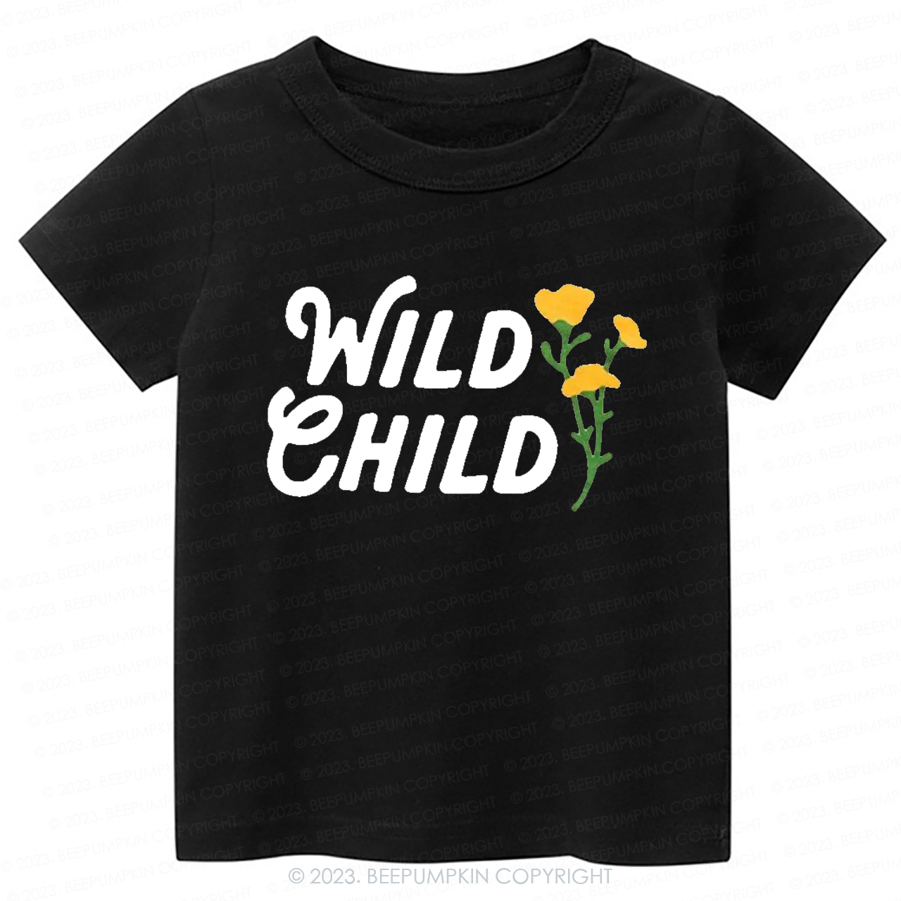 Wild Child Yellow Flowers -Toddler Tees