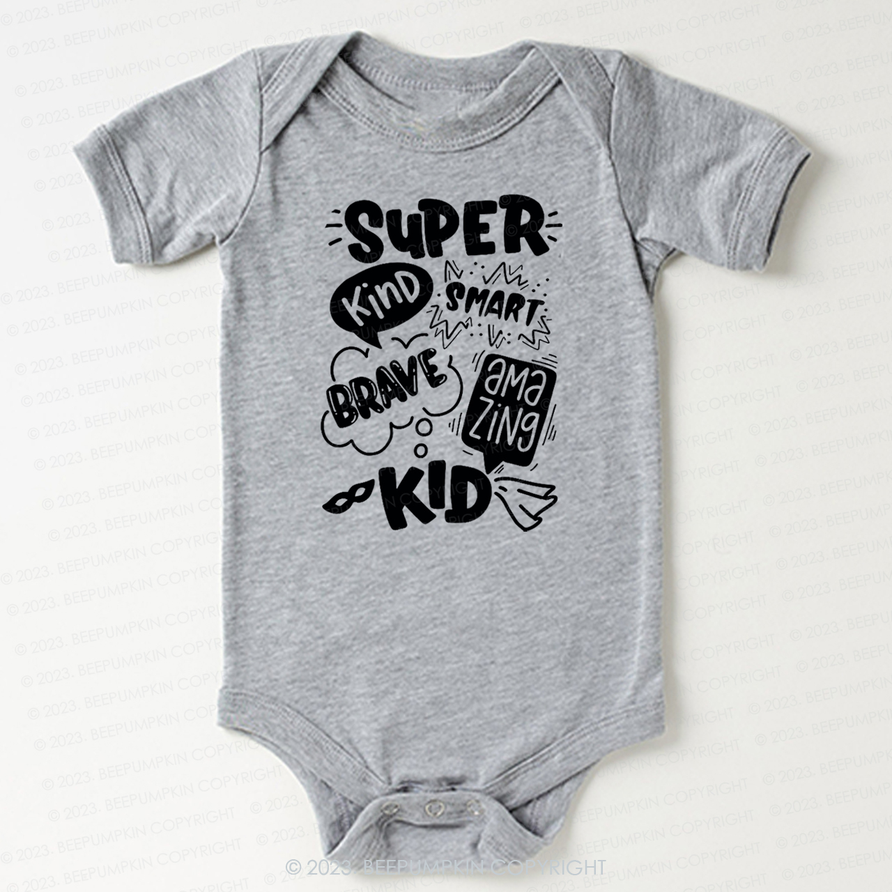Super Hero Brave Kind Smart Bodysuit For Baby