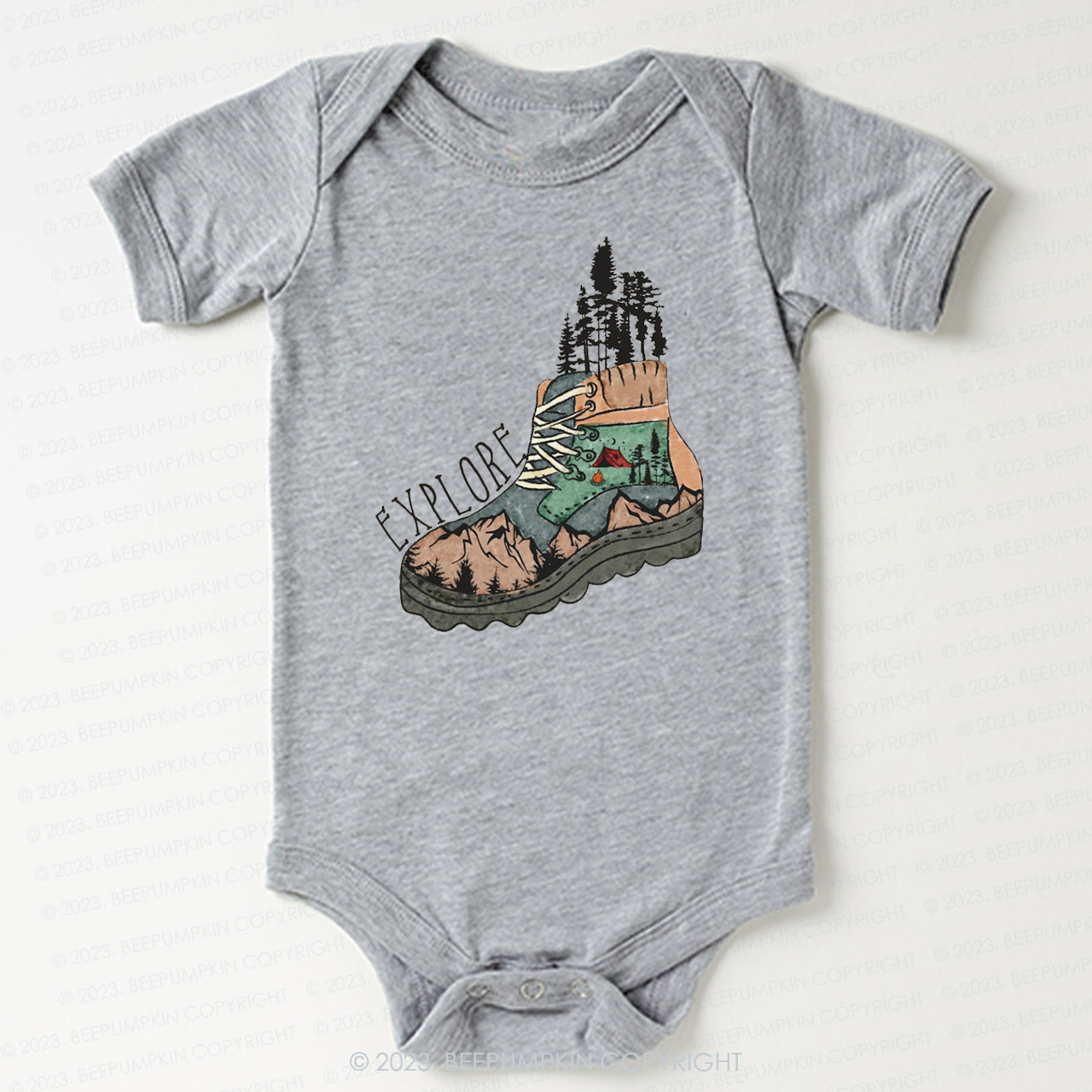 Adventure Explore Hiking Outdoors Bodysuit For Baby