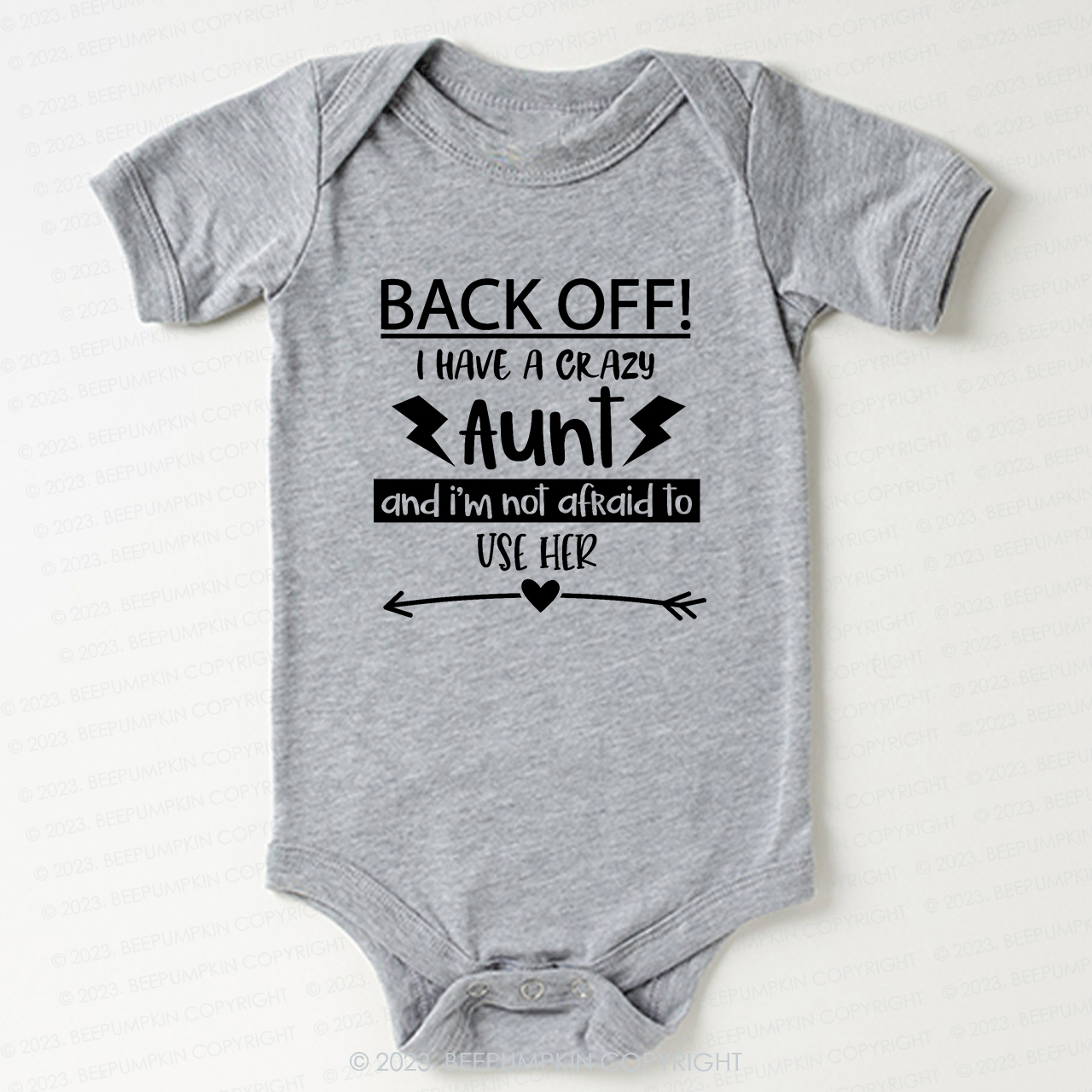 Back Off I Have A Crazy Aunt Bodysuit For Baby