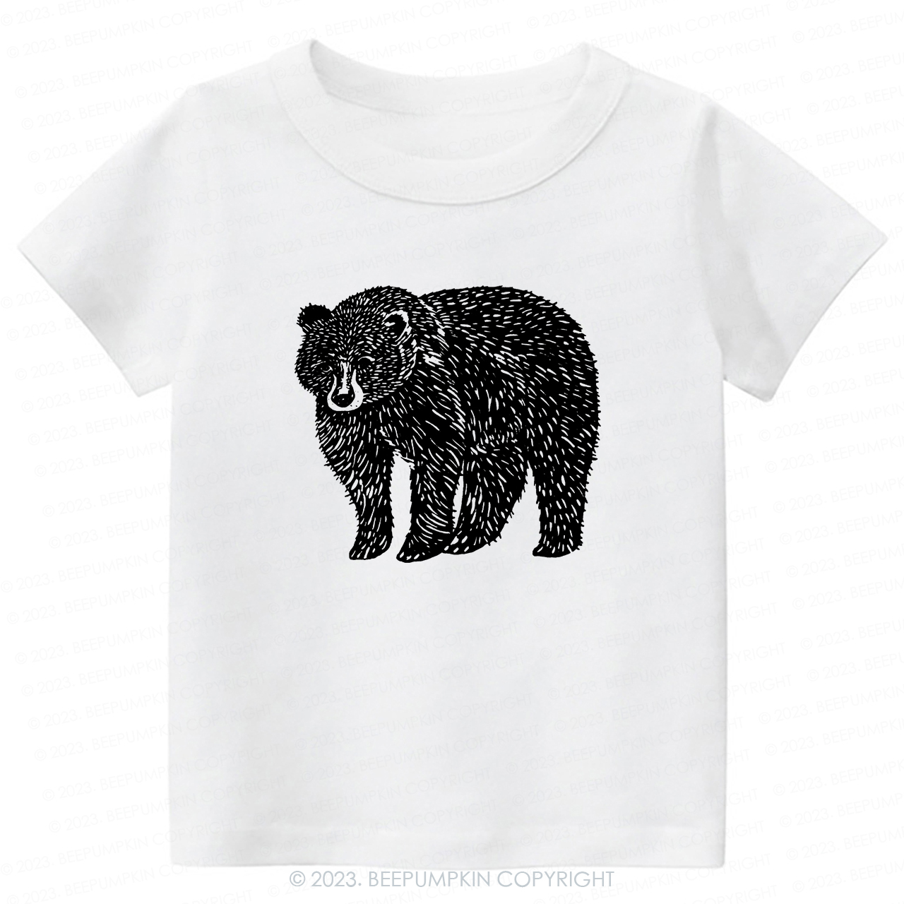 Organic Animal Bear -Toddler Tees