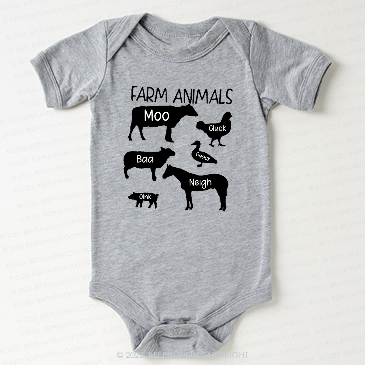 Funny Farm Animal Sounds Bodysuit For Baby