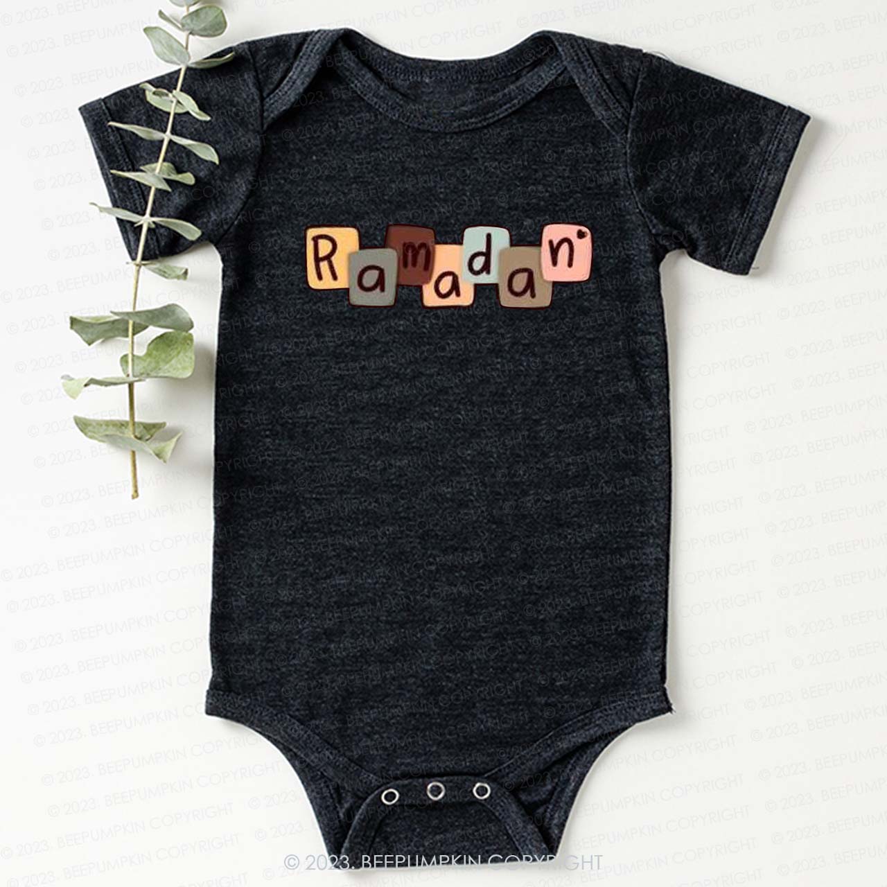 Personalized Name Colorful Letters Bodysuit For Baby