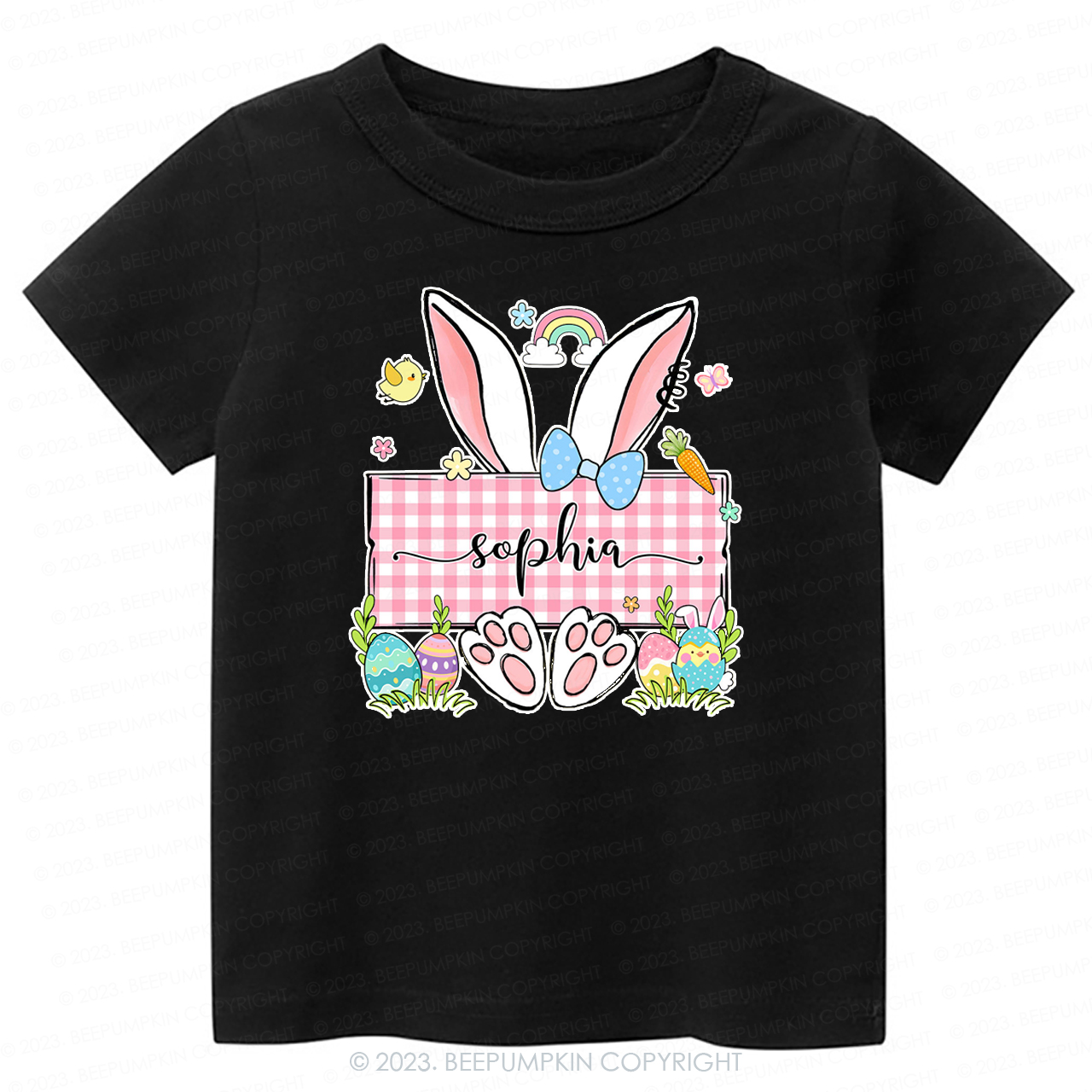Personalized Name Easter Bunny -Toddler Tees