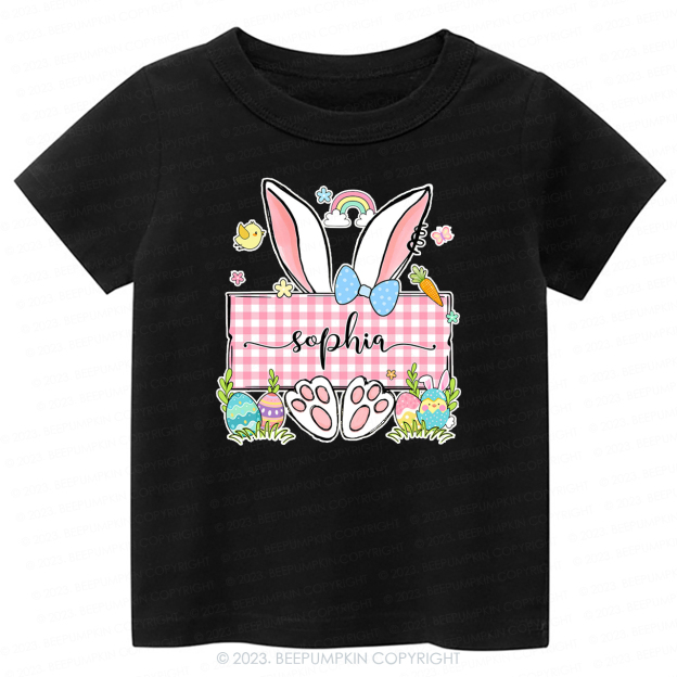 Personalized Name Easter Bunny -Toddler Tees