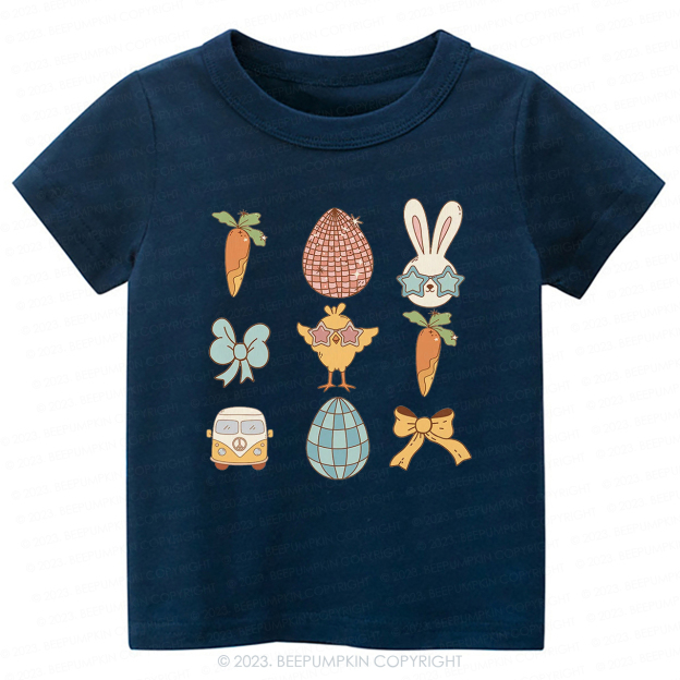 Kids Easter Carrot Car Bow  -Toddler Tees