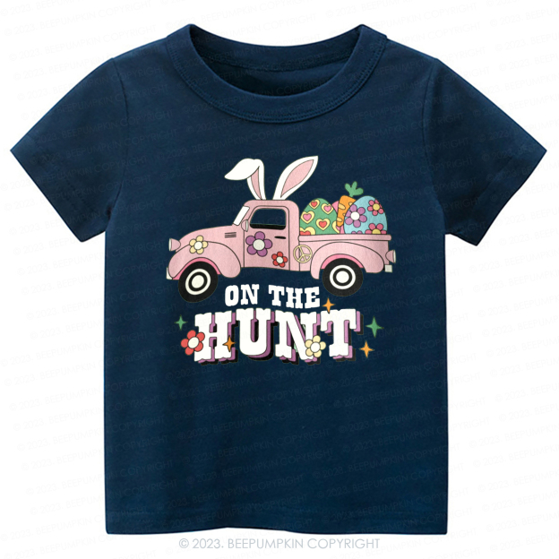 On The Hunt Easter Bunny And Car-Toddler Tees