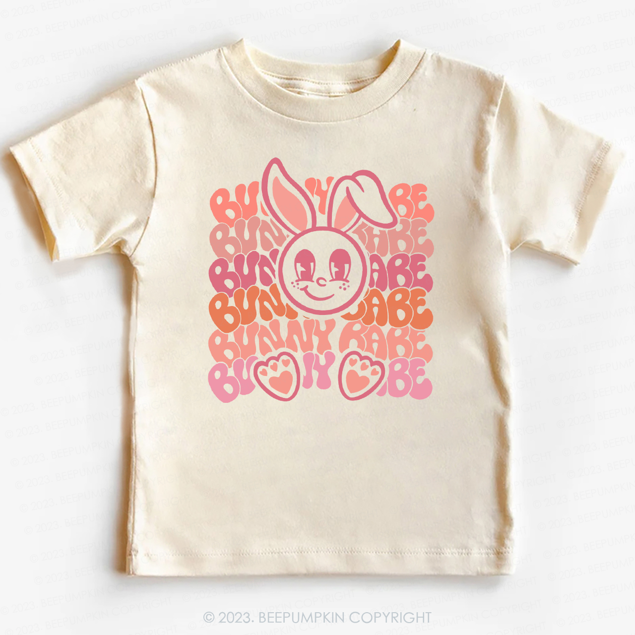 Big Eyes Bunny Babe Easter -Toddler Tees