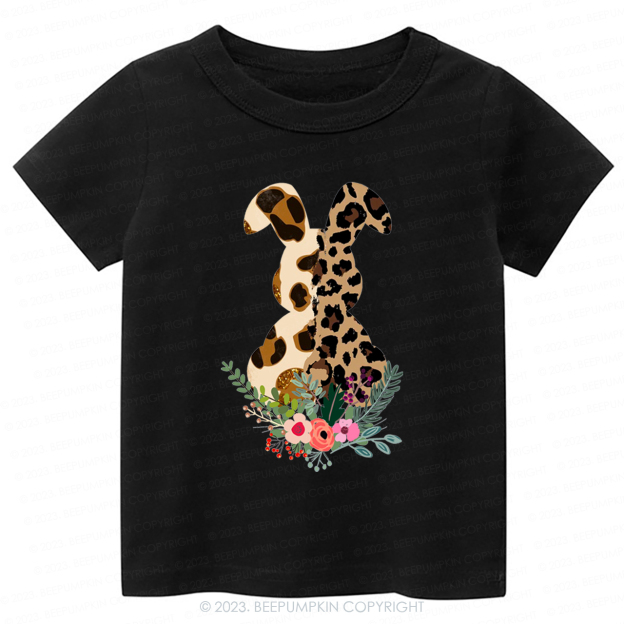 Leopard Bunny Easter-Toddler Tees